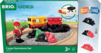 BRIO World Vasút pálya tehervonat figura szettel