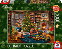 Schmidt Spiele 58047 Thomas Kinkade Studios: Disney - Mickey & Minnie karácsonya 1000 darabos puzzle