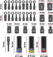 Einhell 109288 XL-Case Dugókulcs és Bit készlet (32 db / csomag)