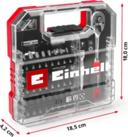 Einhell 109022 L-Case PH + PZ + SL + TORX Bit készlet 37 darabos