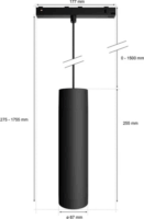 Philips 929003115901 Hue Perifo Okos Bluuetooth RGB Mennyezeti Lámpa 510lm - Fekete