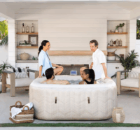 Intex 28446NP Négyszögletes Deluxe Jacuzzi 4 személyes (173 x 173 x 71 cm)