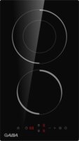 Gaba GMH-C-2DZ Beépíthető 2 zónás elektromos Főzőlap 2900 Watt - Fekete
