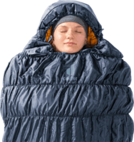 Deuter Exosphere Bal cipzáras Hálózsák 205 x 85 cm (-16 / 5 °C) - Kék