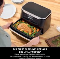 Ninja AF550EU AirFryer Forrólevegős sütő 6,6L 2470 Watt - Fekete