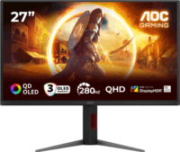 AOC 27" Q27G4ZD 16:9 QHD QD-OLED Gaming Monitor - Fekete