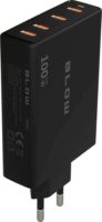 Blow 76-031 4x USB-C Hálózati Gyorstöltő Adapter 100W - Fekete