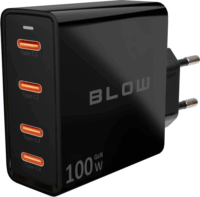 Blow 76-031 4x USB-C Hálózati Gyorstöltő Adapter 100W - Fekete