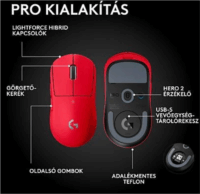 Logitech G Pro X Superlight 2 SE Wireless Gaming Egér - Piros