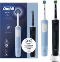 Braun Oral-B Vitality Pro D103 Duo Forgó-Oscilláló Elektromos Fogkefe 2db - Fekete / Kék