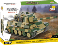 COBI 2733 Tiger Ausf. B Jagdtiger Tank 528 darabos építőkészlet