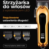 Camry CR 2844 Vezeték Nélküli Akkus Hajvágó - Arany / Fekete