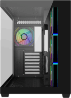 Cooler Master Elite 681 Midi torony Számítógépház + 4db 120mm ventilátor - fekete