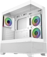 Cooler Master Elite 690 White Midi torony Számítógépház + 3db 120mm ventilátor - Fehér