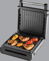 George Foreman Smokeless Contact Grillsütő 1500 Watt - Ezüst