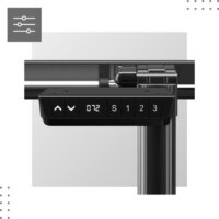 Mark Adler Xeno 4.1 Elektromosan állítható Gamer asztal váz 72-118 cm - Fekete