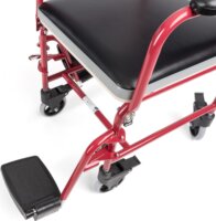 Timago FS692 Összecsukható WC Kerekesszék Max 100kg - Fekete / Piros