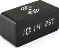 Iris DC-100-WF Digitális Asztali ébresztőóra - Fekete