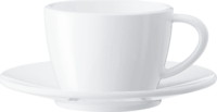 Jura 66501 170ml Porcelán Cappuccino pohár + csészealj szett 2 darabos - Fehér