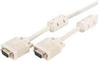 Digitus AK-310103-018-E D-Sub (VGA) apa - D-Sub (VGA) apa Kábel 1,8 m - Fehér
