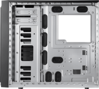Chieftec BW-01B-OP Midi Torony Számítógépház + 1db 120mm ventilátor - Fekete
