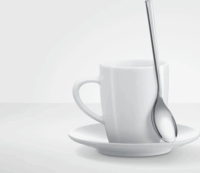 Jura 66961 Rozsdamentes acél Kávékanál 2 darabos szett - Ezüst