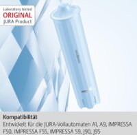 Jura 24231 CLARIS Vízszűrő patron szett 3 darabos - Kék
