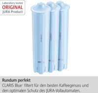 Jura 24231 CLARIS Vízszűrő patron szett 3 darabos - Kék