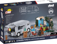 Cobi 24633 Citroen Type H "La Petite Boulangerie" 1 figurával 397 darabos építőjáték