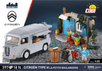 Cobi 24633 Citroen Type H "La Petite Boulangerie" 1 figurával 397 darabos építőjáték