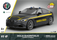 Cobi 24657 Giulia Quadrifoglio Guardia di Finanza autó 97 darabos Műanyag makett 1:35