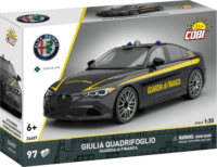 Cobi 24657 Giulia Quadrifoglio Guardia di Finanza autó 97 darabos Műanyag makett 1:35