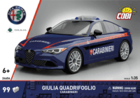 Cobi 24654 Giulia Quadrifoglio Carabinieri Autó 99 darabos műanyag makett 1:35