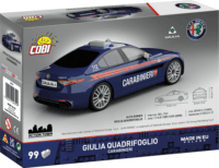 Cobi 24654 Giulia Quadrifoglio Carabinieri Autó 99 darabos műanyag makett 1:35