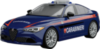 Cobi 24654 Giulia Quadrifoglio Carabinieri Autó 99 darabos műanyag makett 1:35