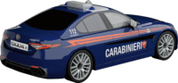 Cobi 24654 Giulia Quadrifoglio Carabinieri Autó 99 darabos műanyag makett 1:35