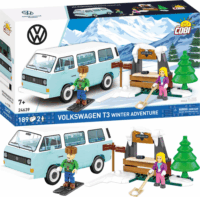 Cobi 24639 Volkswagen T3 Téli kaland 2 figurával 189 darabos építőjáták