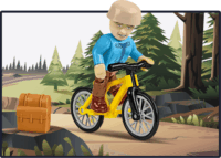 Cobi 24638 Volkswagen T3 Lakóautó figurával 232 darabos építőkészlet