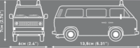 Cobi 24635 Volkswagen T3 Tűzoltóautó figurával 238 darabos építőjáték