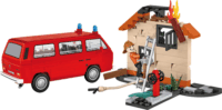 Cobi 24635 Volkswagen T3 Tűzoltóautó figurával 238 darabos építőjáték