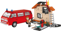 Cobi 24635 Volkswagen T3 Tűzoltóautó figurával 238 darabos építőjáték