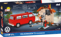 Cobi 24635 Volkswagen T3 Tűzoltóautó figurával 238 darabos építőjáték