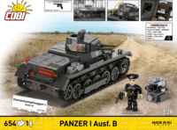 Cobi 2660 Panzer I Ausf.B Tank figurával 654 darabos építőjáték