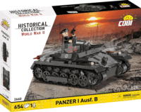 Cobi 2660 Panzer I Ausf.B Tank figurával 654 darabos építőjáték