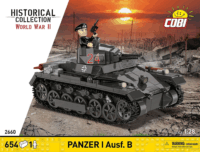 Cobi 2660 Panzer I Ausf.B Tank figurával 654 darabos építőjáték