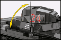 Cobi 2660 Panzer I Ausf.B Tank figurával 654 darabos építőjáték