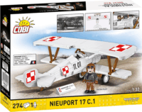 Cobi 2998 Nieuport 17 C.1 Repülőgép pilóta figurával 274 darabos építőjáték