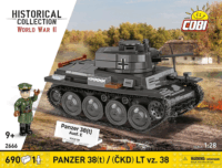 Cobi 2666 Panzer 38(t) / (ČKD) LT vz.38 Tank figurával 690 darabos építőjáték
