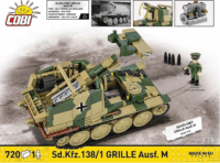 Cobi 2665 Sd.Kfz. 138/1 Grille Ausf. M Tank figurával 720 darabos építőjáték