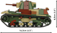 Cobi 2661 Light Tank 7TP Tank 1 figurával 669 darabos építőjáték